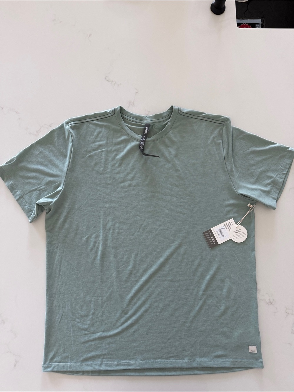 Vuori Men's Crew Tee in Sage